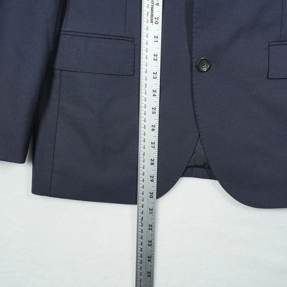 J.Crew Ludlow Suit Jacket 38R Navy Blue Loro Piana Super 120s Wool Blazer Mens